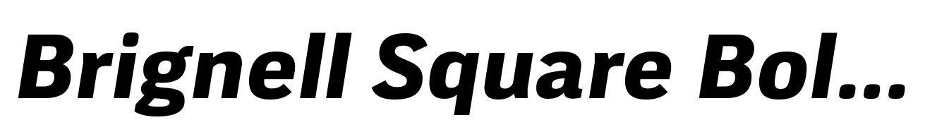 Brignell Square Bold Italic
